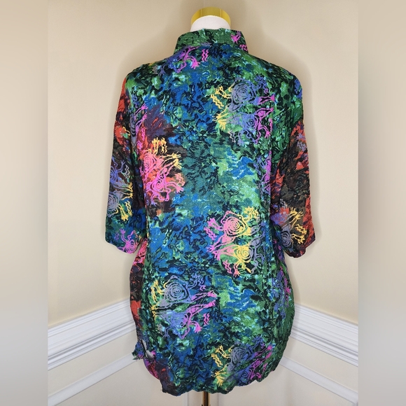 Vintage Anxious Men's Multicolor Frog Graphic Shirt NWT - Picture 6 of 16